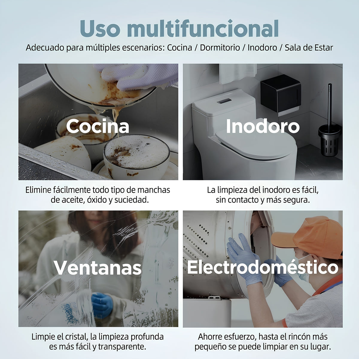 Cepillo Electrico Multifuncional de Limpieza