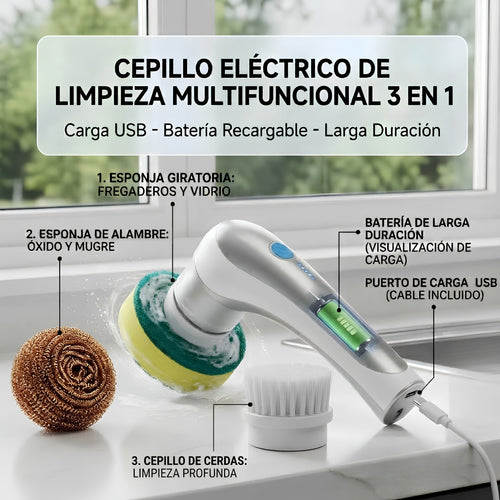 Cepillo Electrico Multifuncional de Limpieza