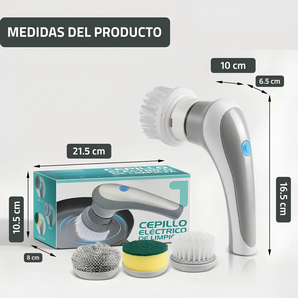 Cepillo Electrico Multifuncional de Limpieza